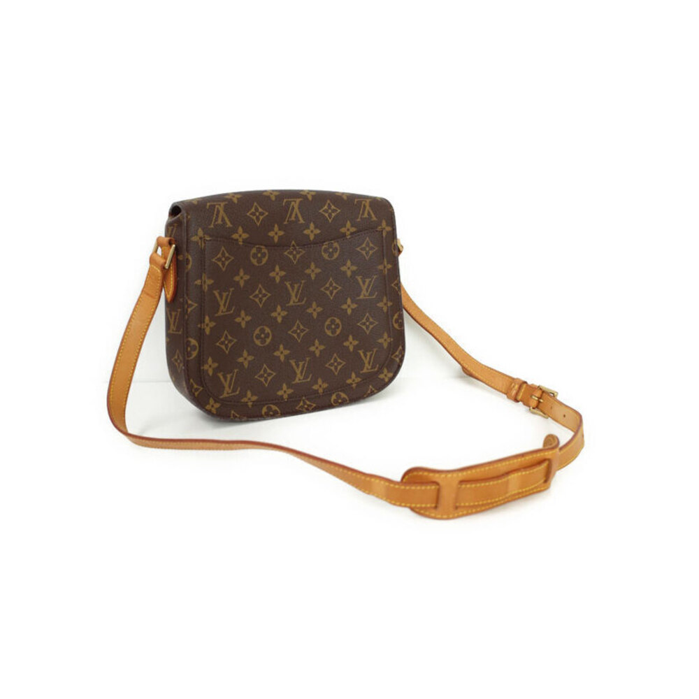 Louis Vuitton Saint Leather Brown Bag Monogram Cloud Shoulder